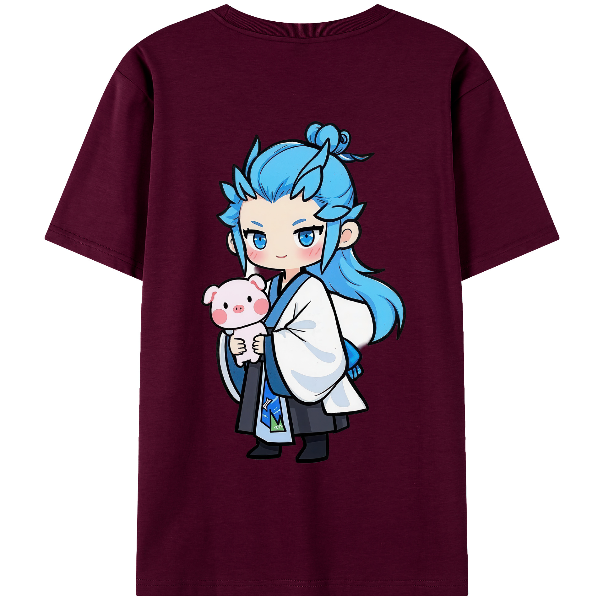 （画像用） Ne Zha 2 ナタ 魔童の大暴れ レディース半袖Tシャツ(バックプリント)